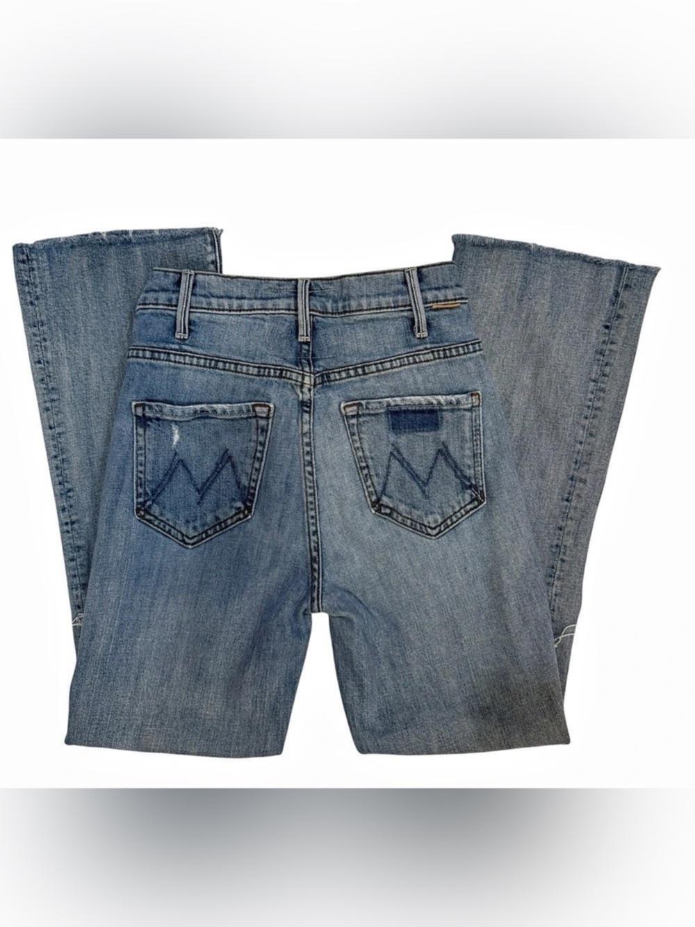 MOTHER the hustler ankle frey distressed jeans